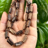 Dây chuyền trầm hương tự nhiên rục dầu Việt kiểu thô - Chuẩn Trầm