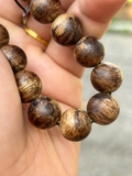 Vòng tay trầm hương banh bông Indonesia - Chuẩn Trầm, vòng tay trầm tự nhiên 100%