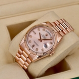 RL Day Date 118235 Tia Hồng cọc kim size 36mm ❤️lịch nước Ý 🇮🇹tình trạng fullbox 2012