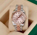 Rolex 116231 tia hồng cọc kim dây đeo jubilee size 36mm , fullbox 2018