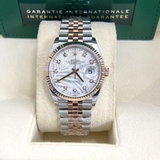 Đồng Hồ Rolex Datejust 36mm Mặt Số Hoạ Tiết Lá Cọ Cọc Kim Jubilee