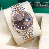 Đồng Hồ Rolex Datejust 126231 36mm Mặt Số Chocolate Cọc Index Jubilee