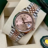 Rolex Datejust 126231 Mặt Số Hồng Cọc Số La Mã Nạm Kim VI -IX Jubilee Full Box 2021