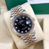 Đồng Hồ Rolex Datejust 126231 36mm Mặt số Đen Cọc Kim Jubilee