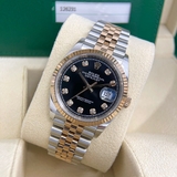 Đồng Hồ Rolex Datejust 126231 36mm Mặt số Đen Cọc Kim Jubilee