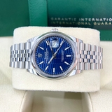 Đồng Hồ Rolex Datejust 126200 36mm Mặt Số Hoạ Tiết Xếp Gạch Xanh