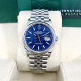 Đồng Hồ Rolex Datejust 126200 36mm Mặt Số Hoạ Tiết Xếp Gạch Xanh