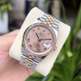 Rolex Datejust 126231 Mặt Số Hồng Cọc Số La Mã Nạm Kim VI -IX Jubilee Full Box 2021