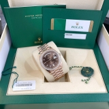 Day-date 40mm 228345 Rbr Choco kim Baguette Full box 2019