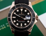 116655 Yacht black size 40mm vàng hồng nguyên khối 18k