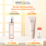Bộ Dầu Tẩy Trang OHUI Miracle Moisture Cleansing Oil Set