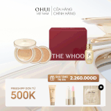 Bộ Cushion Trang Điểm Whoo Gongjinhyang Mi Luxury Golden Cushion Glow Special Set