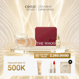 Bộ Cushion Trang Điểm Whoo Gongjinhyang Mi Luxury Golden Cushion Glow Special Set