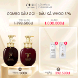 Combo Dầu Gội + Dầu Xả Thảo Dược Đông Y Whoo Spa