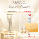Kem chống nắng Whoo Vàng Anti Wrinkle Sunscreen NAD Power