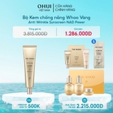 Bộ Kem chống nắng Whoo Vàng Anti Wrinkle Sunscreen Set Y25