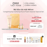 Bộ Sữa rửa mặt Whoo Gongjinhyang Clarifying Facial Foam Cleanser Special Set