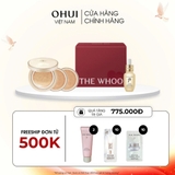 Bộ Cushion Trang Điểm Whoo Gongjinhyang Mi Luxury Golden Cushion Glow Special Set