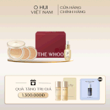 Bộ Cushion Trang Điểm Whoo Gongjinhyang Mi Luxury Golden Cushion Glow Special Set