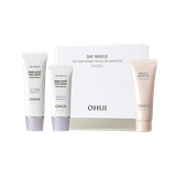 Bộ Kem Chống Nắng Cải Thiện Đốm Nâu Và Nâng Tone Ohui Day Shield Dark Spot Collagen Tone Up Sun Set
