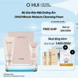Bộ Sữa Rửa Mặt Dưỡng Ẩm OHUI Miracle Moisture Cleansing Foam