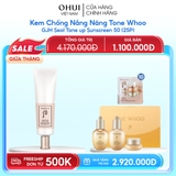 Kem chống nắng Whoo nâng tông Gongjinhyang Seol Radiant White Tone Up Sunscreen SPF50+,PA++++