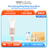 Kem chống nắng Whoo nâng tông Gongjinhyang Seol Radiant White Tone Up Sunscreen SPF50+,PA++++