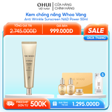 Kem chống nắng Whoo Vàng Anti Wrinkle Sunscreen NAD Power