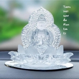 (17 mẫu ) Tượng phật bà Quan âm lưu ly trang trí taplo xe hơi