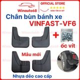 Bộ 4 Tấm Chắn bùn ô tô Vinfast VF5,VF6, VF7 hạn chế bùn đất bắn lên xe MẪU 3D Mới nhất đầy đủ phụ kiện