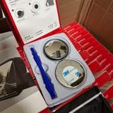 Bộ 2 gương cầu viền bạc mới 2024 ( hộp gương + gạt + túi giấy ướt )