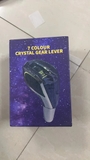 Tay Nắm Cần Số Pha Lê - Kính 5D - Đèn Led Đổi Màu - Logo Riêng Cho Dòng Xe Số Tự Động Chân Ren