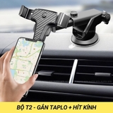 Giá đỡ điện thoại cài cửa gió điều hoà V8 chất liệu nhựa ABS cứng cáp cao cấp, có thể xoay 360 độ