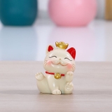 Mô hình mèo sứ - Mèo thần tài hũ tiền