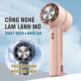 (3 màu) Quạt Cầm Tay Làm Mát Nhanh Công Nghệ Mới Chất Bán Dẫn Borneol Nhanh Chóng Làm Mát Quạt Kẹp Siêu Yên Tĩnh