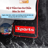 Bộ 2 tấm cao su chắn bùn thể thao KT 43x23 kèm ốc vít - Size lớn