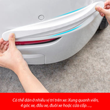 Bộ 2 miếng dán vân sợi Carbon chống va đập góc xe