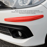 Bộ 2 miếng dán vân sợi Carbon chống va đập góc xe
