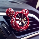 Quạt gió mickey+sáp thơm gắn của gió - tai mèo đính đá