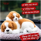 (KH) Thú bông đôi than hoạt tính trên ô tô 20x28cm