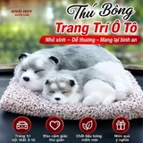 (KH) Thú bông đôi than hoạt tính trên ô tô 20x28cm