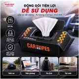 (KH) Khăn ướt vệ sinh nội thất oto tiện dụng - Giấy ướt phục hồi nội thất sáng bóng