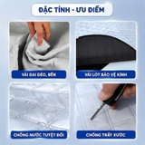 (KH) Bạt kính lái xe ô tô kèm quai chun cố định gương