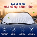 (KH) Bạt kính lái xe ô tô kèm quai chun cố định gương
