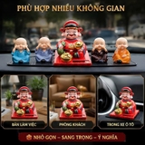 Ông Tượng Thần Tài Đỏ gật đầu bằng NLMT