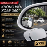 GƯƠNG CẦU LỒI CHÍNH HÃNG 3R - gương cầu chiếu hậu siêu to