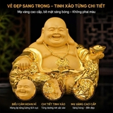 (KH) Tượng Phật Di Lặc Maitreya Mạ Vàng (12x10x8)