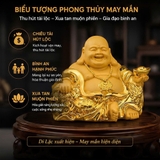(KH) Tượng Phật Di Lặc Maitreya Mạ Vàng (12x10x8)