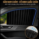 (KH) Sét 4 cửa Rèm vải che nắng xe hơi gắn nam châm tiện dụng