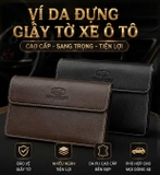 Ví da đựng giấy tờ xe ô tô gồm 23 hãng xe có 2 màu 13x18cm - VDK